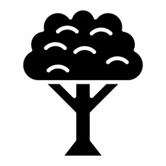 Oak Tree Icon Style
