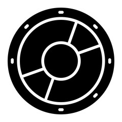 Obraz premium Viking Shield Icon Style