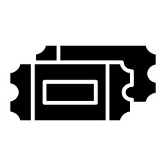 Cinema Ticket Icon Style