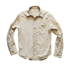 Vintage style shirt isolated on transparent or white background