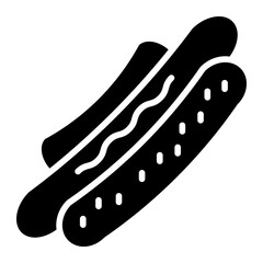 Hot Dog Icon Style