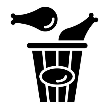 recommend clip art: Fried Chicken Icon Style