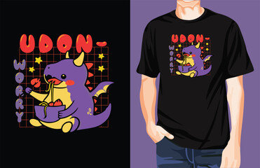 Dragon Udon t-shirt design unique idea