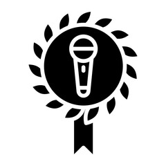 Journalism Award Icon Style