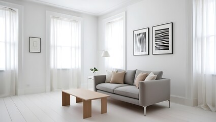 Modern apartment . room interior,  creating an inviting and stylish interior