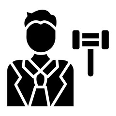 Judge Male Icon Style
