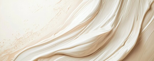 Fototapeta premium Creamy beige texture, abstract background. Art and