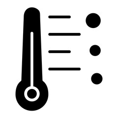Thermometer Icon Style