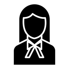 Lawyer Female Icon Style