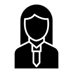 Manager Female Icon Style