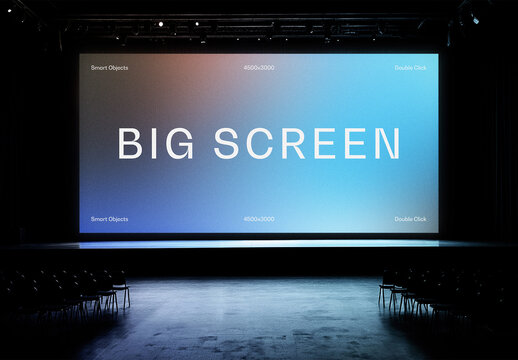Big Screen Mockup With Generative AI