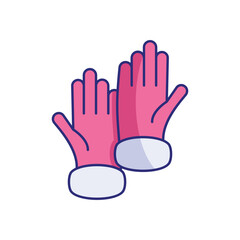 Gloves vector icon