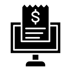 Electronic Bills Icon Style