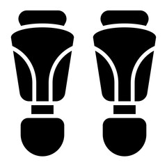 Knee Guards Icon Style