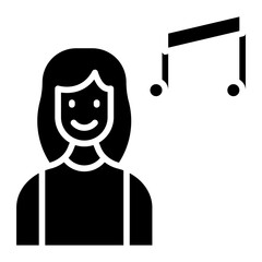 Music Teacher Female Icon Style
