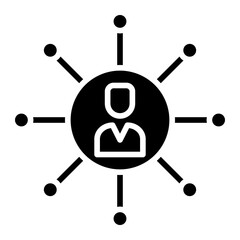 Networking with People Icon Style