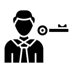 Key Person Icon Style
