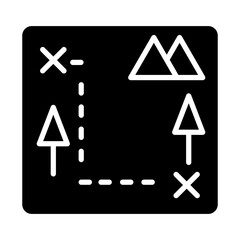 Treasure Map Icon Style