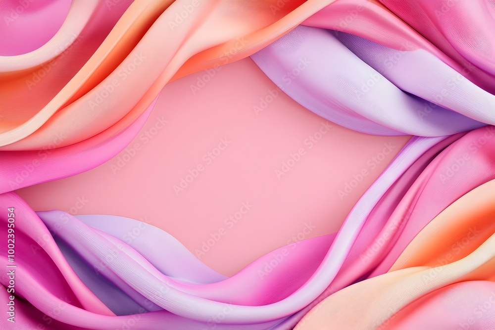 Poster vibrant abstract banner design with blank title space and call to action element