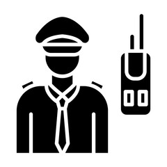 Security Guard Icon Style