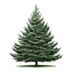 Fototapeta premium Christmas tree vector on transparent background