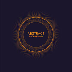 Stylish minimalistic poster to place the title. A geometric shape consisting of particles. Geometric illustration.