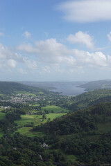 Obraz premium View from mountain in Lake District Cumbria