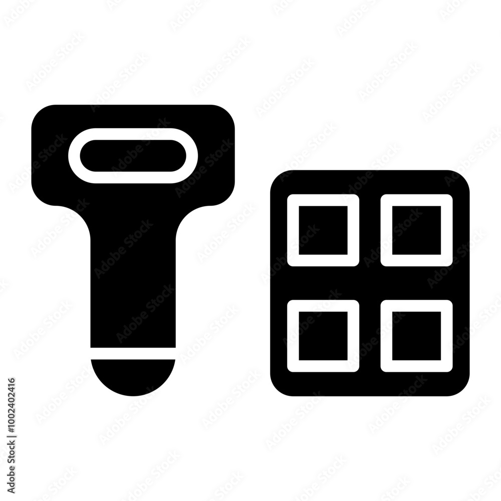 Poster scanning device icon style