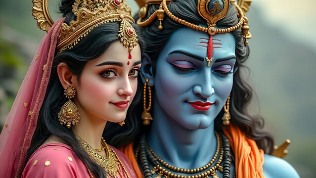 shiva and parwati ji love couple image
