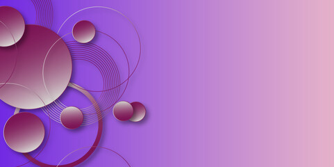 Modern purple and  pink  background with circle shape. purple  vector gradient abstract background. Vector. abstract graphic design Futuristic concept banner pattern presentation background.