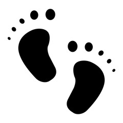 Baby Feet Icon Style