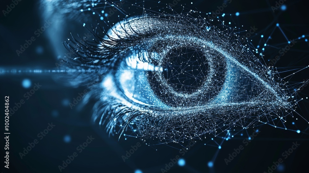 Poster Digital Eye of the Future Exploring the Intersection of Vision and Technological Innovation.