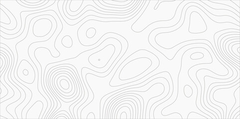 Abstract background with topographic map white background. The stylized height of the topographic map contour in black lines. gradient multicolor wave curve lines banner background design.
