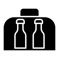 Bottle Bag icon style