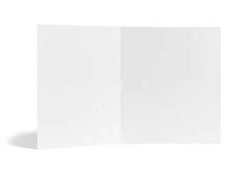 folded leaflet white blank paper template book