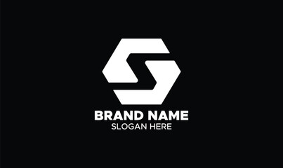 abstract geometric LetterS logo with hexagon icon design vector elements, hexagon s logo, modern s logo, vector s logo, clothing brand