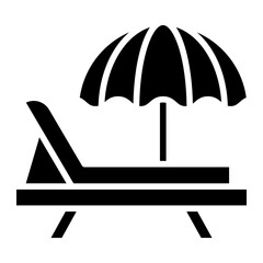 Beach Bed icon style