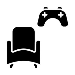 Gaming areas icon style