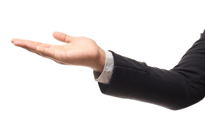 isolate hand pointing to something
