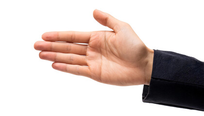 isolated hand , handshake, man hand