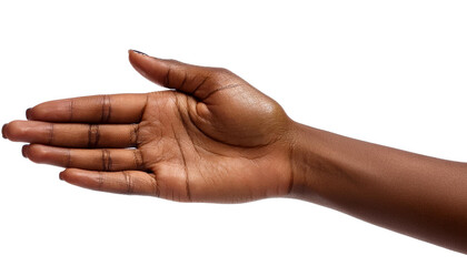 isolate hand of the person