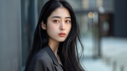 Fototapeta premium 若い日本人のポートレート