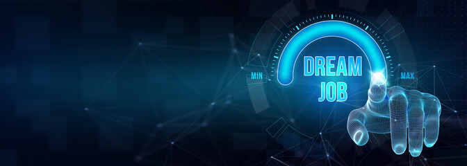 Dream job concept. 3d illustration