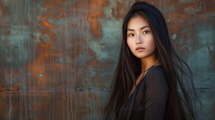 Fototapeta premium 若い日本人のポートレート