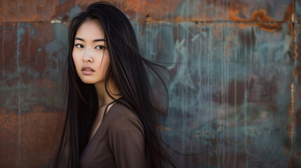Fototapeta premium 若い日本人のポートレート