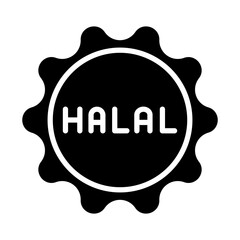 Halal Sign icon style