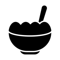 Obraz premium Porridge icon style