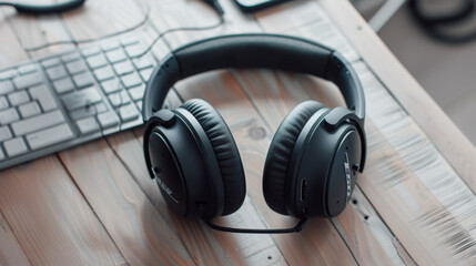 Noise-canceling headphones for blocking out distractions in busy work environments