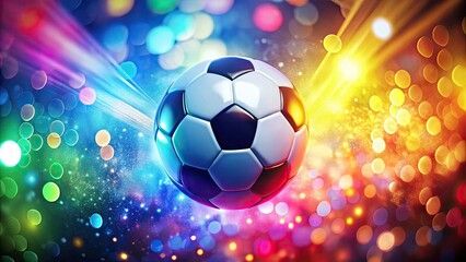Fototapeta premium Vibrant and energetic logo illustrating a renowned European football league, capturing its rich culture and passionate fan base through striking colors and dynamic design elements.