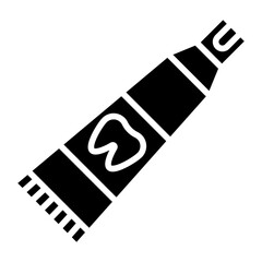 Toothpaste icon style